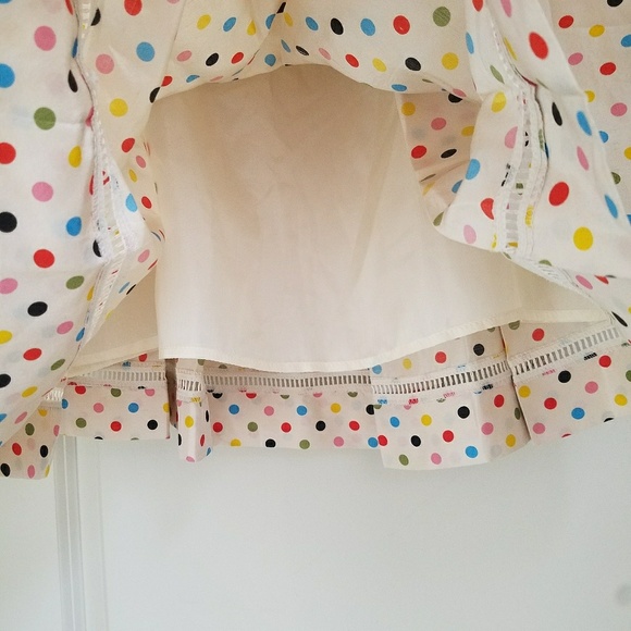 Cynthia Steffe Silk Polka Dot A-Line Skirt, 8 - Picture 5 of 7